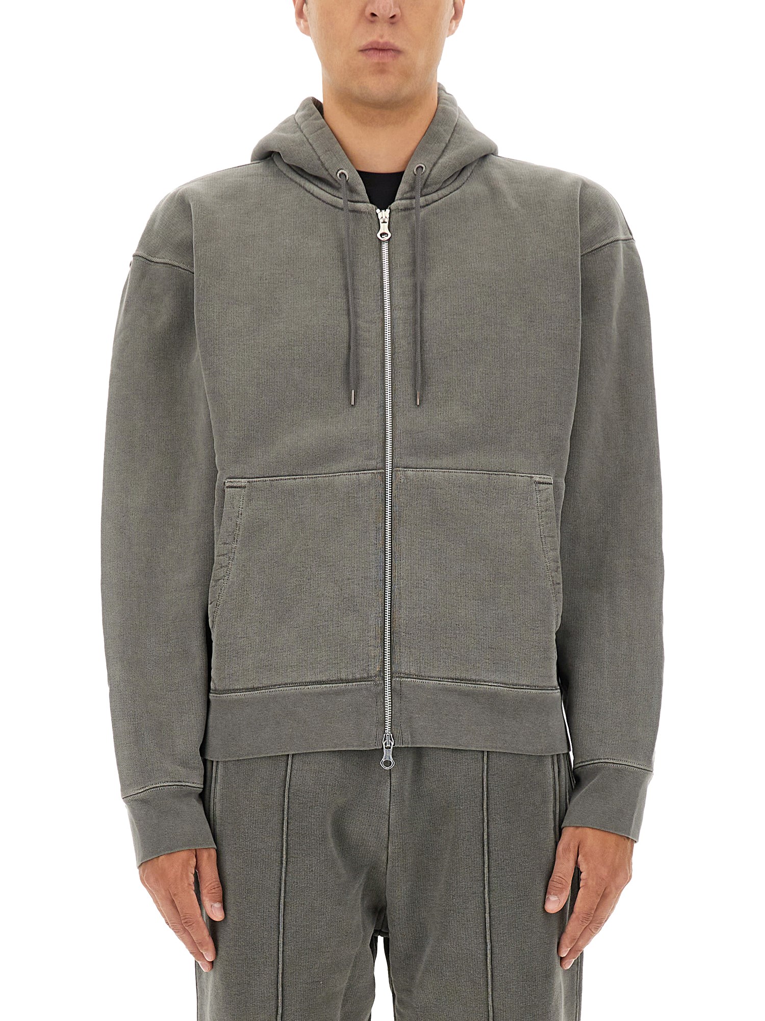 Our Legacy Hooded Sweater Front Pockets In Gray