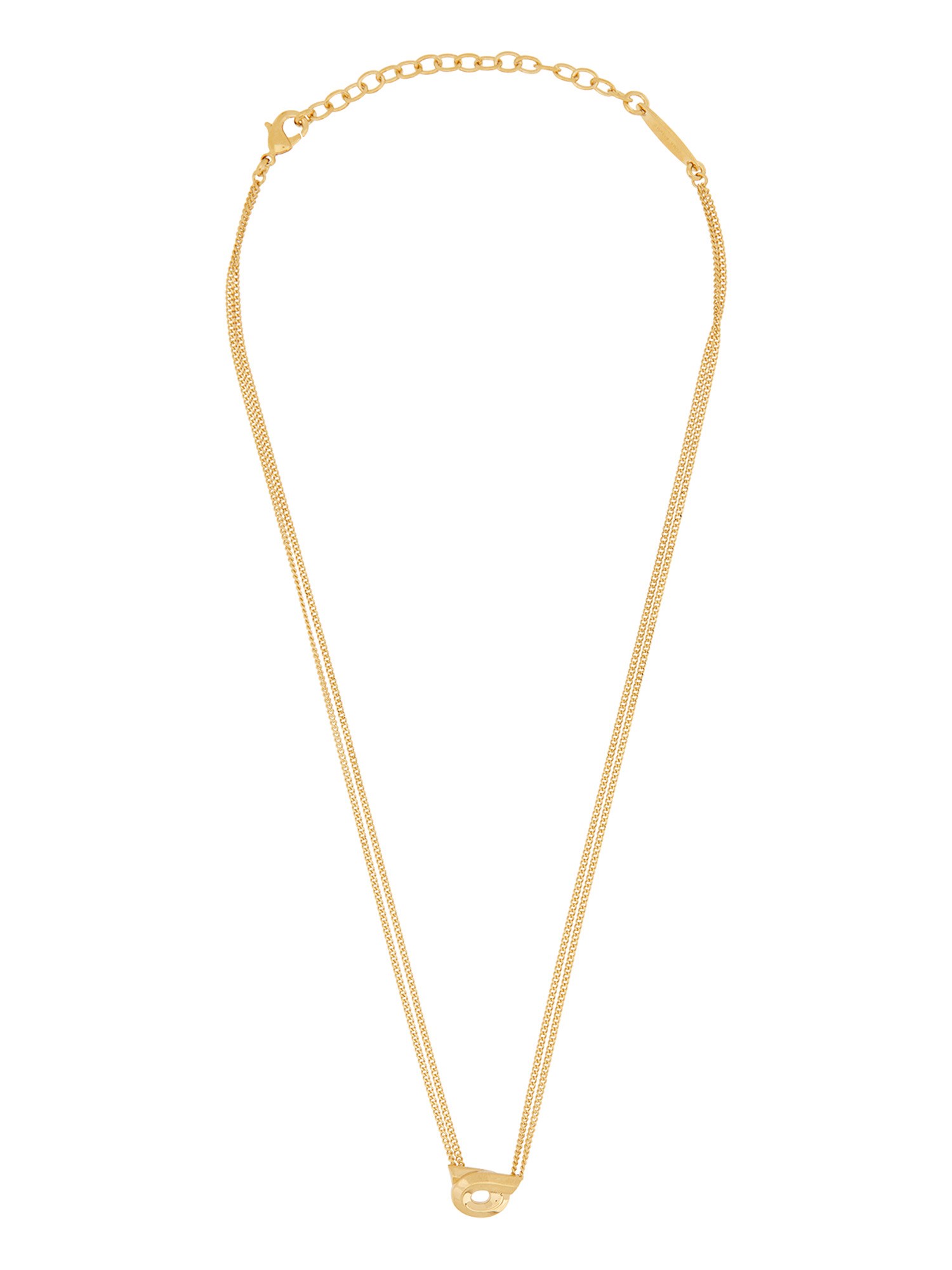 Ferragamo "hooks" Pendant Necklace In Gold