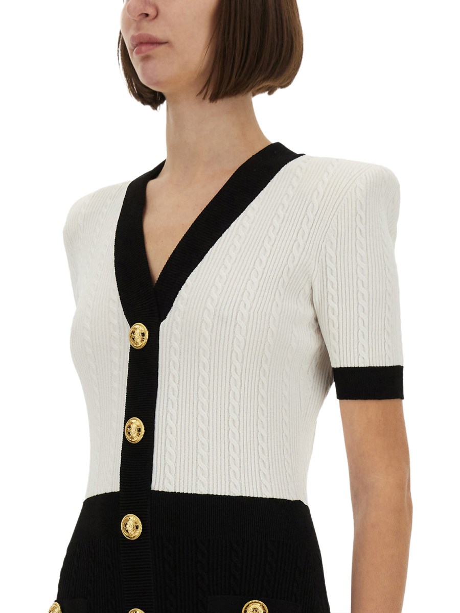 ABITO BODYCON BICOLORE