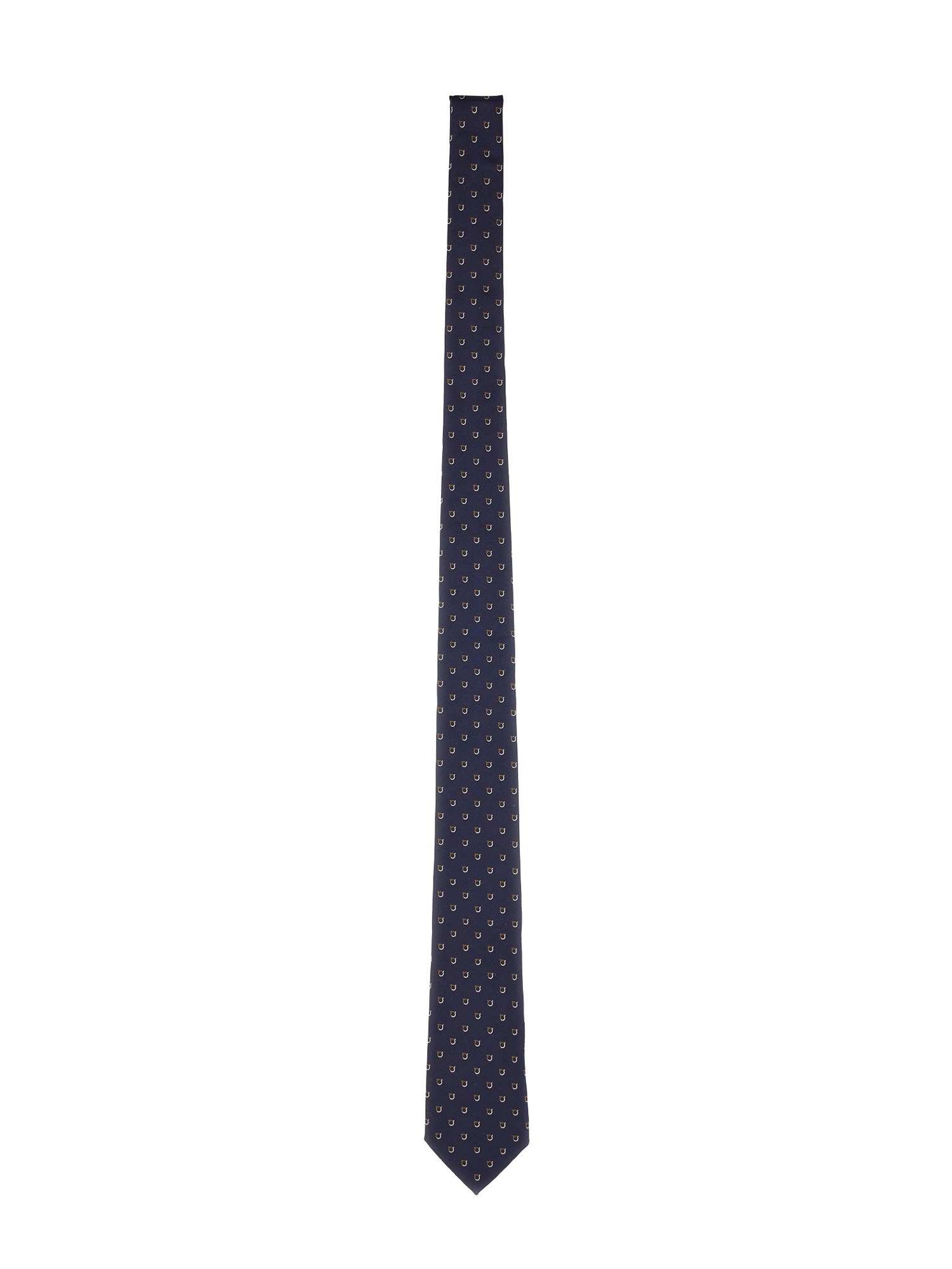 Ferragamo Slim Patterned Neckwear Collection For Men In Blue
