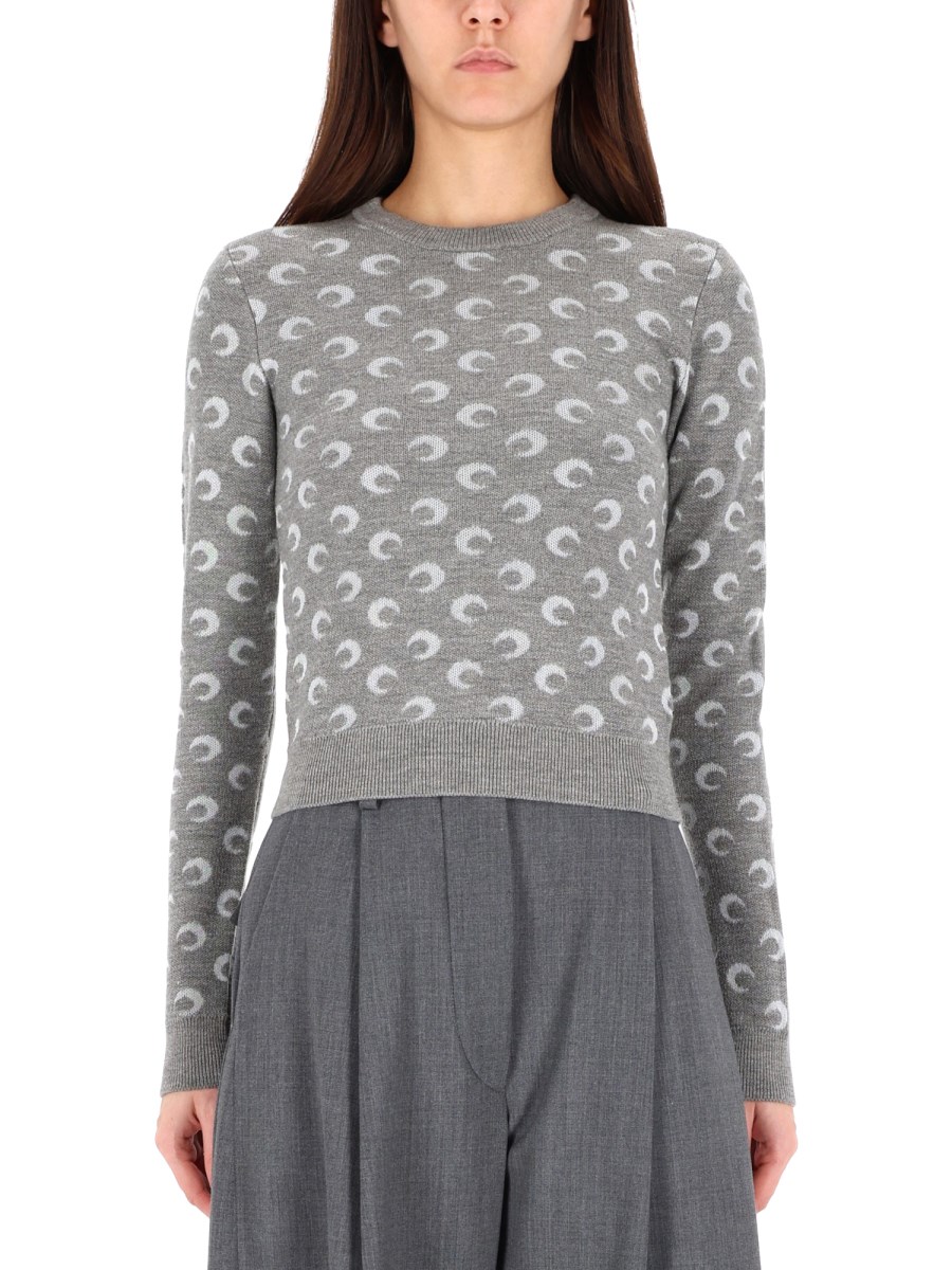 MAGLIONE IN JACQUARD MOON