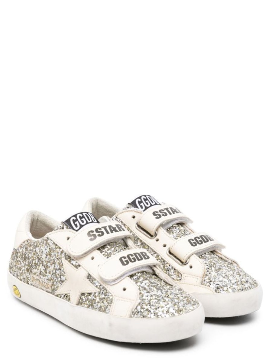 old school glitter upper leather star and heel