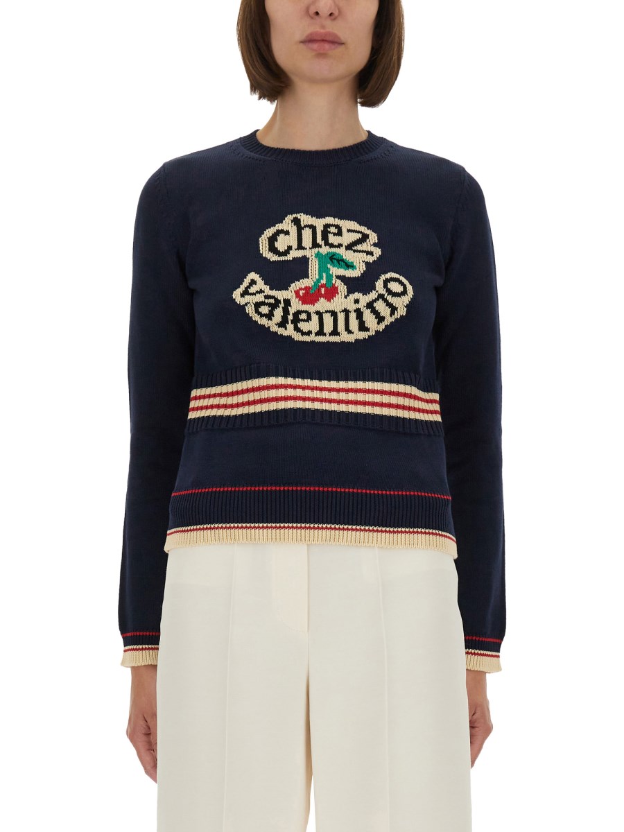 MAGLIA IN COTONE CHEZ VALENTINO