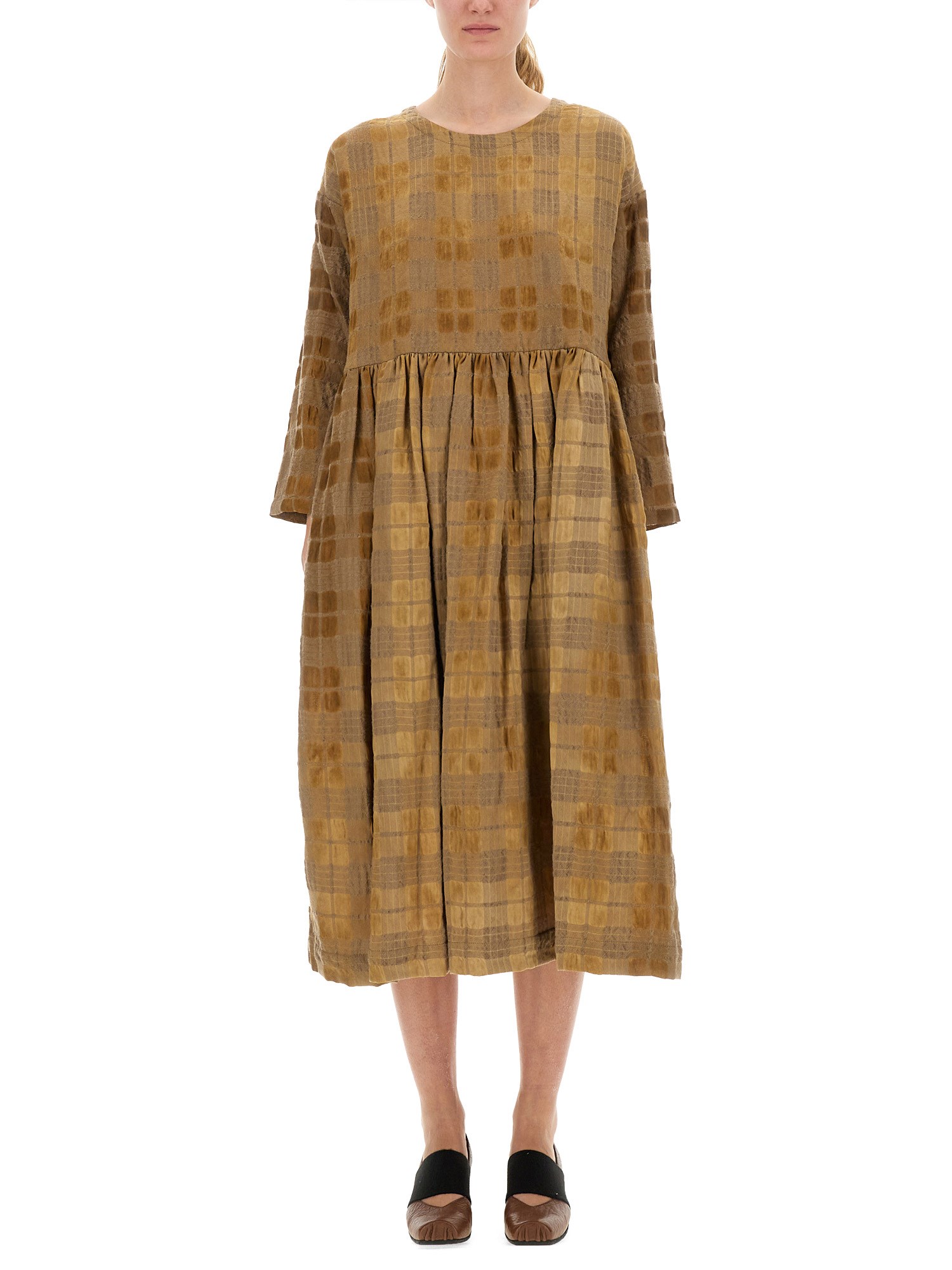 Uma Wang Midi Dress "alexa" In Neutral
