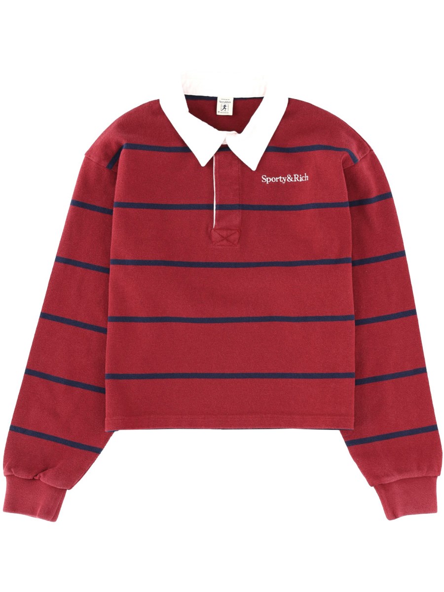 POLO A RIGHE CON LOGO