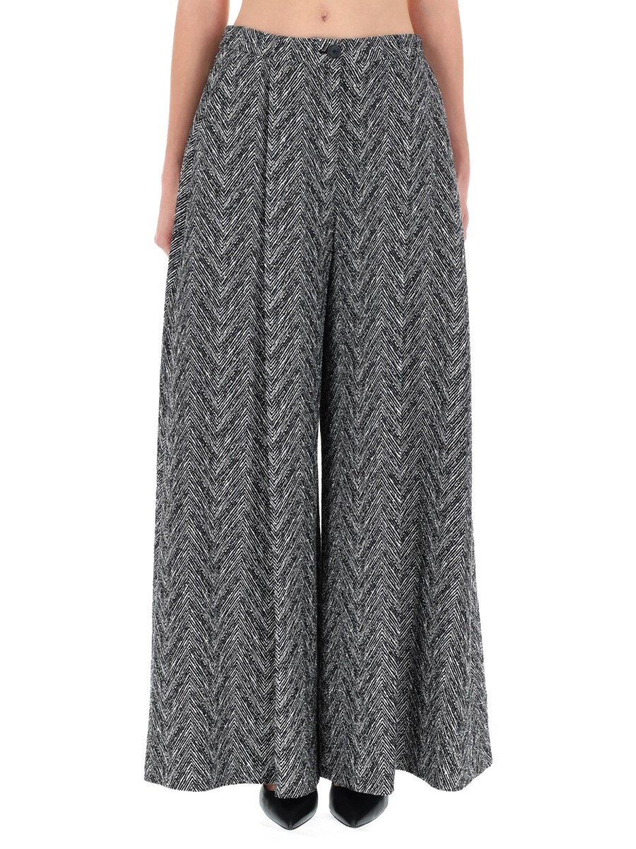 PANTALONE IN TWEED A SPINA DI PESCE