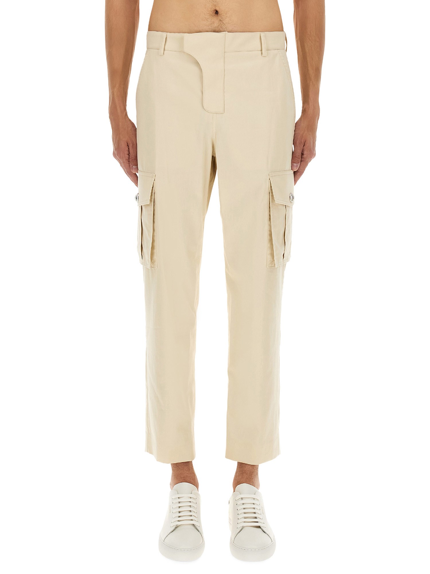 balmain cotton cargo pants