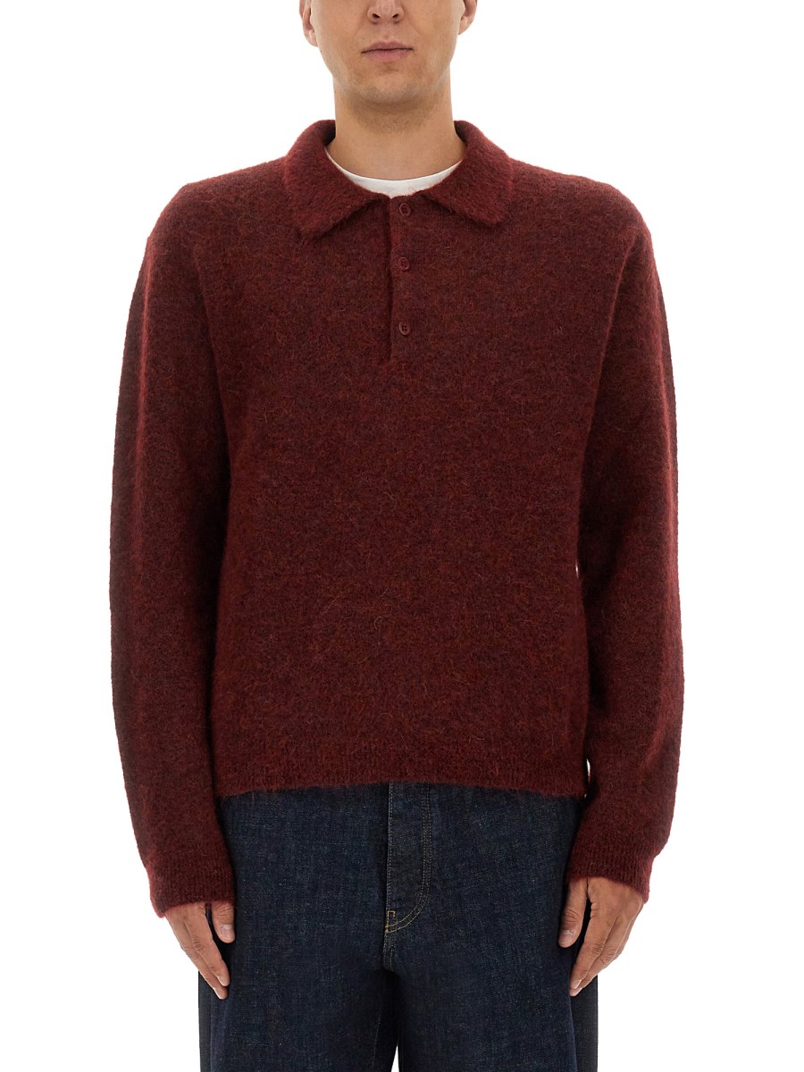 MAGLIA IN LANA CON COLLETTO POLO