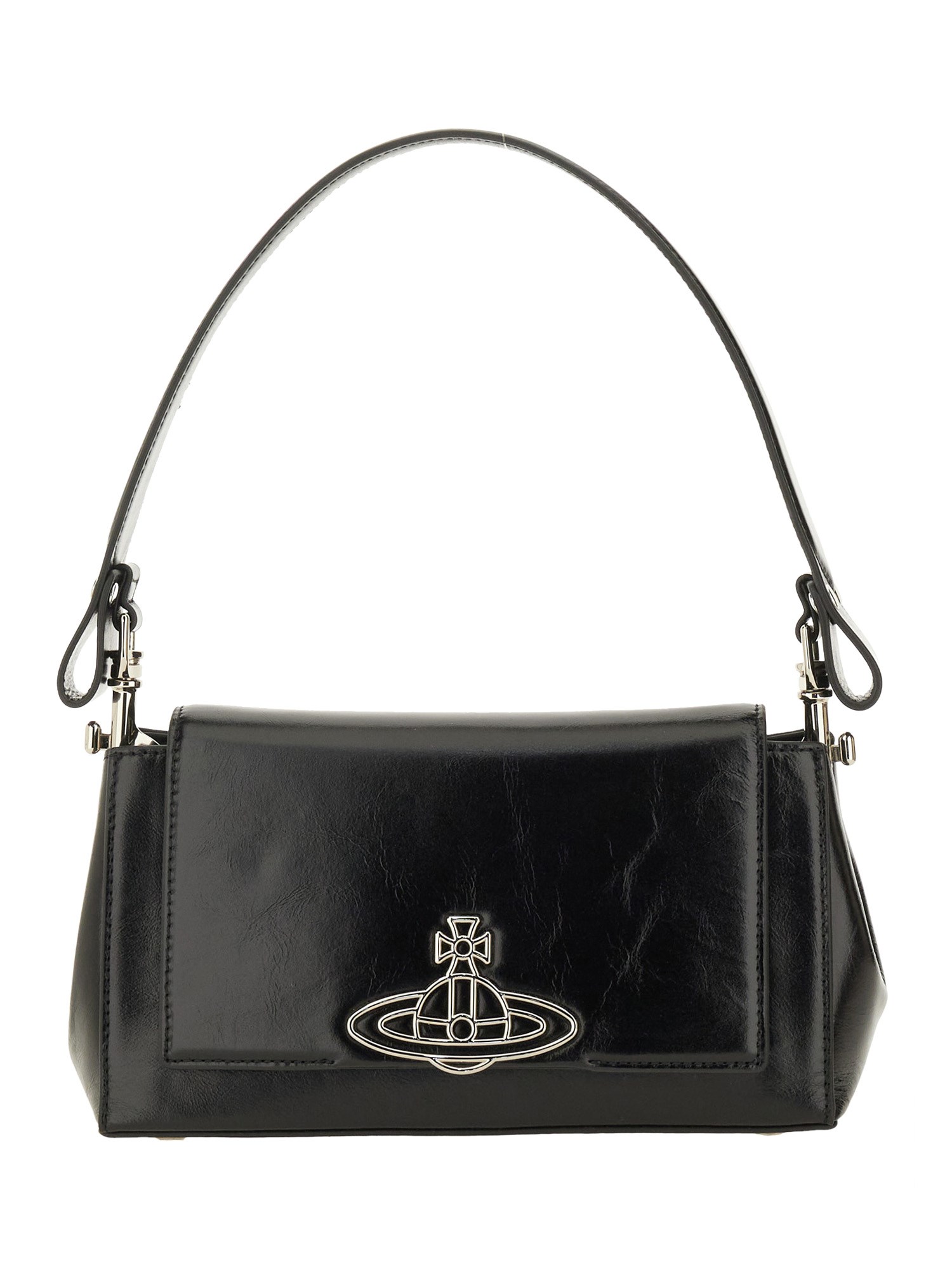 Vivienne Westwood Medium Hazel Shoulder Bag In Black