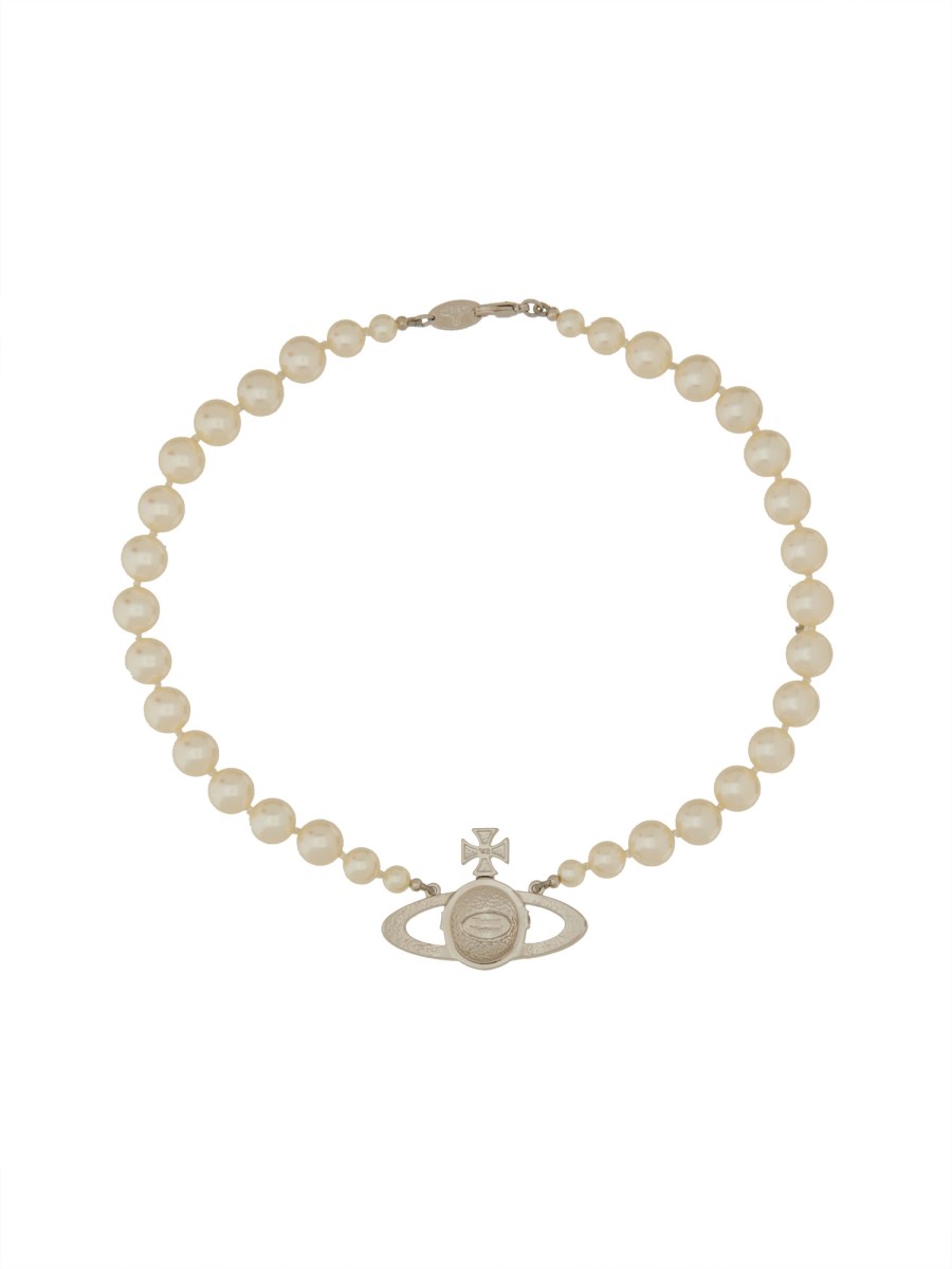CHOKER DI PERLE CON BASSORILIEVO ORB