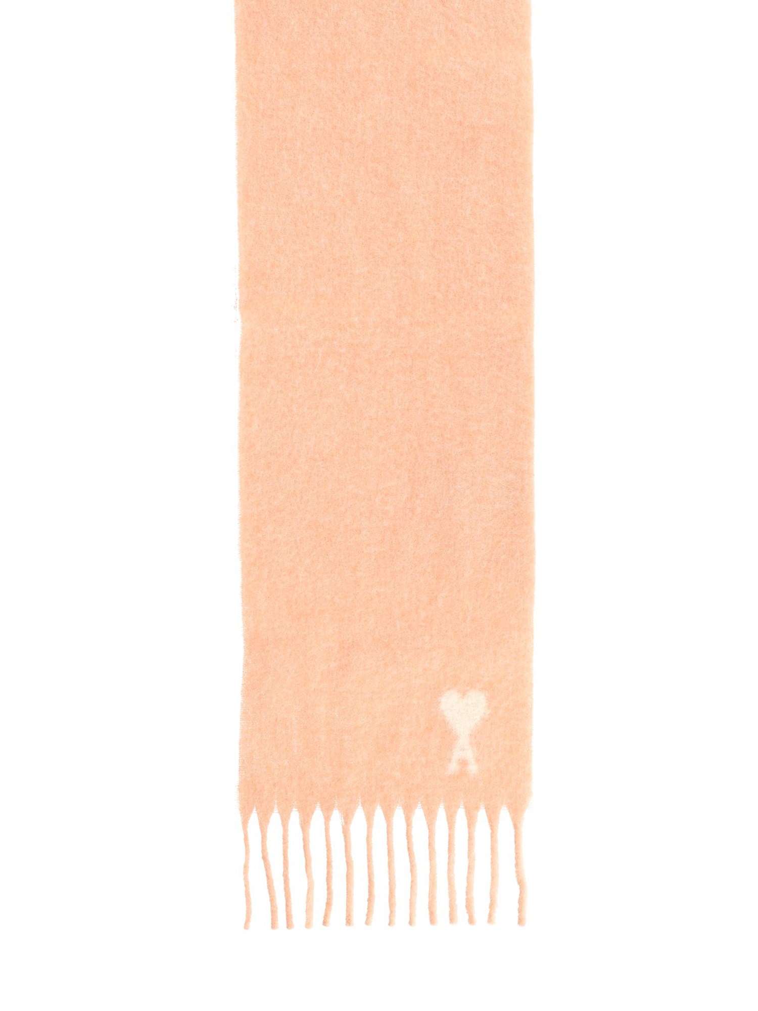 Ami Alexandre Mattiussi "ami De Coeur" Scarf In Pink