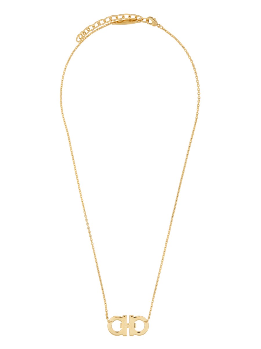 COLLANA CON PENDENTE GANCINI E CRISTALLI