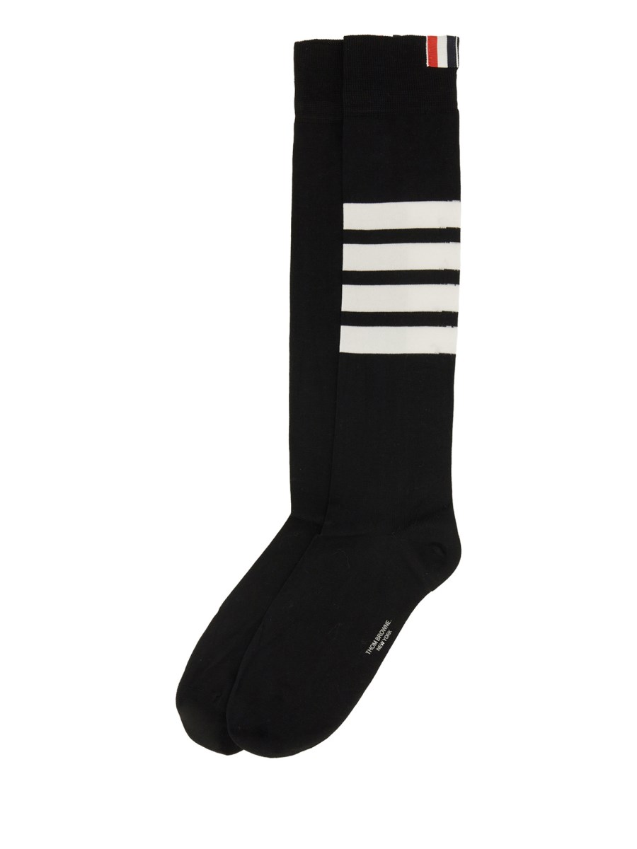 CALZINO LUNGO IN COTONE 4-BAR