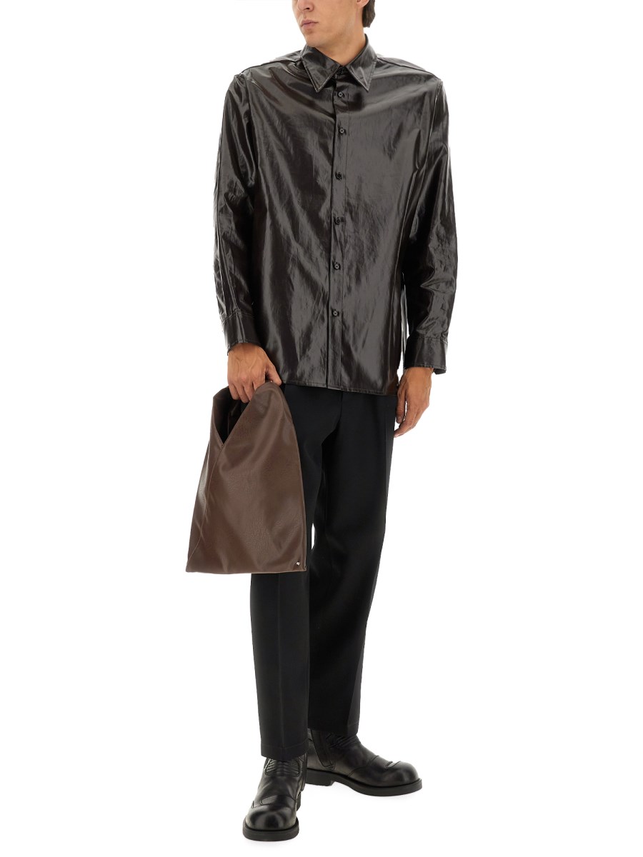 CAMICIA IN LINO LUCIDO