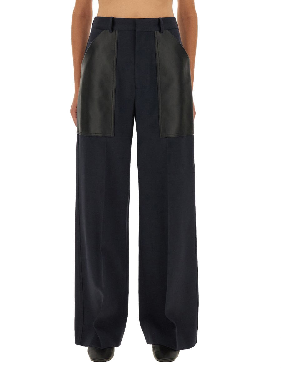 PANTALONE IN LANA E COTONE