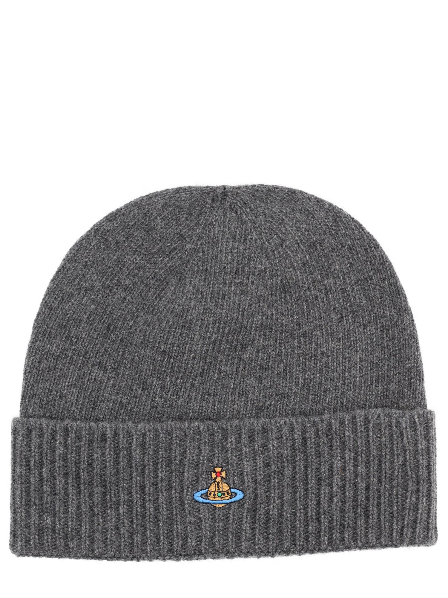 Vivienne Westwood Cashmere Beanie In Gray