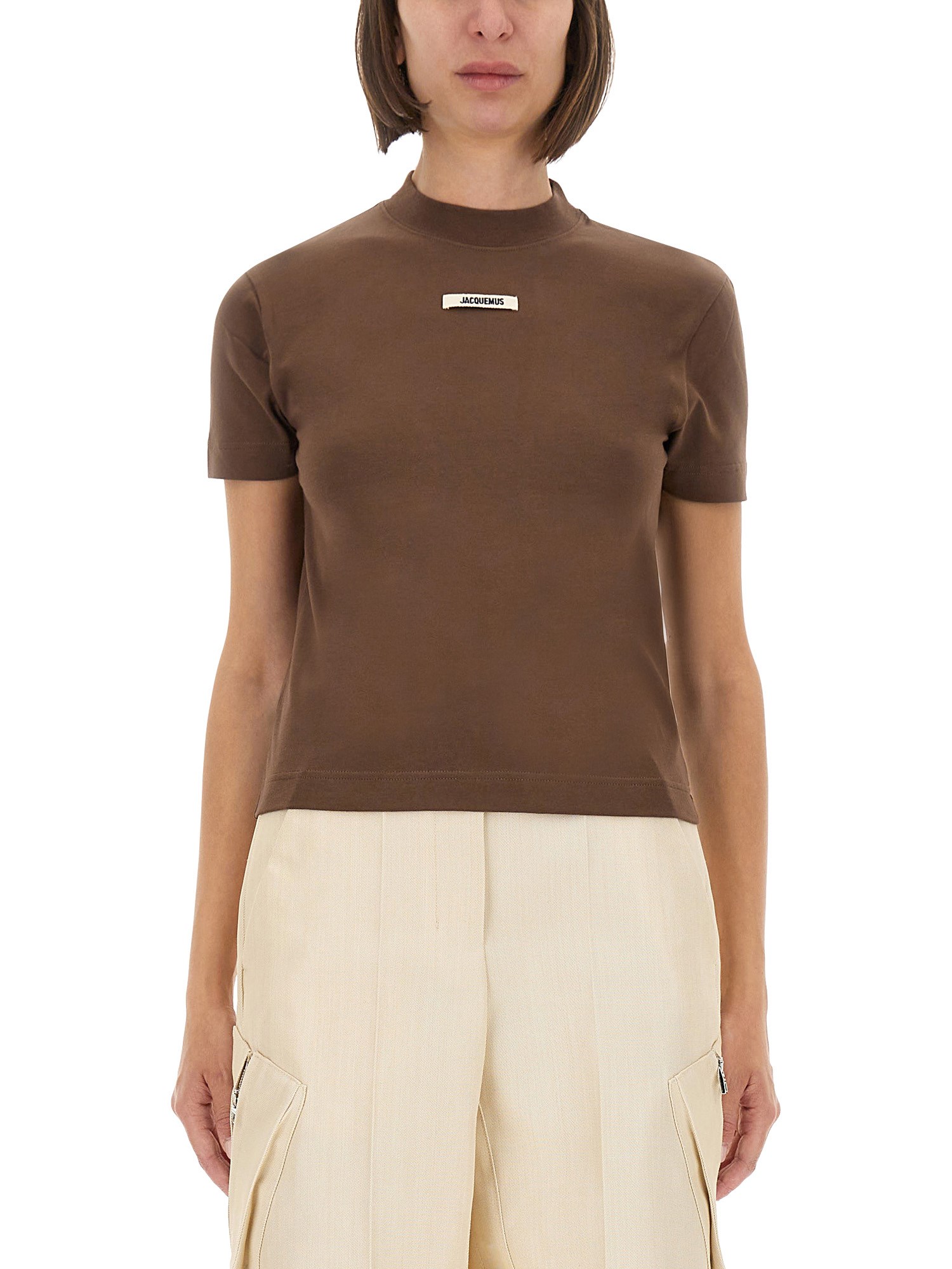 Jacquemus The Grosgrain Shirt In Brown