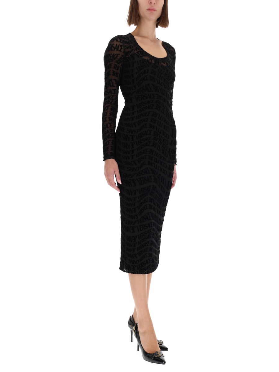 ABITO MIDI LIQUIFY LOGOMANIA