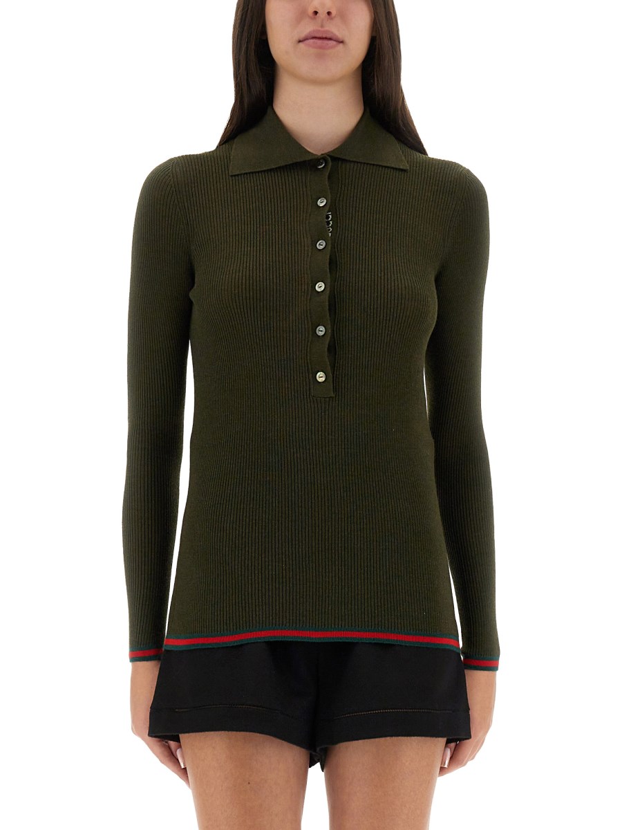 TOP CON COLLETTO POLO