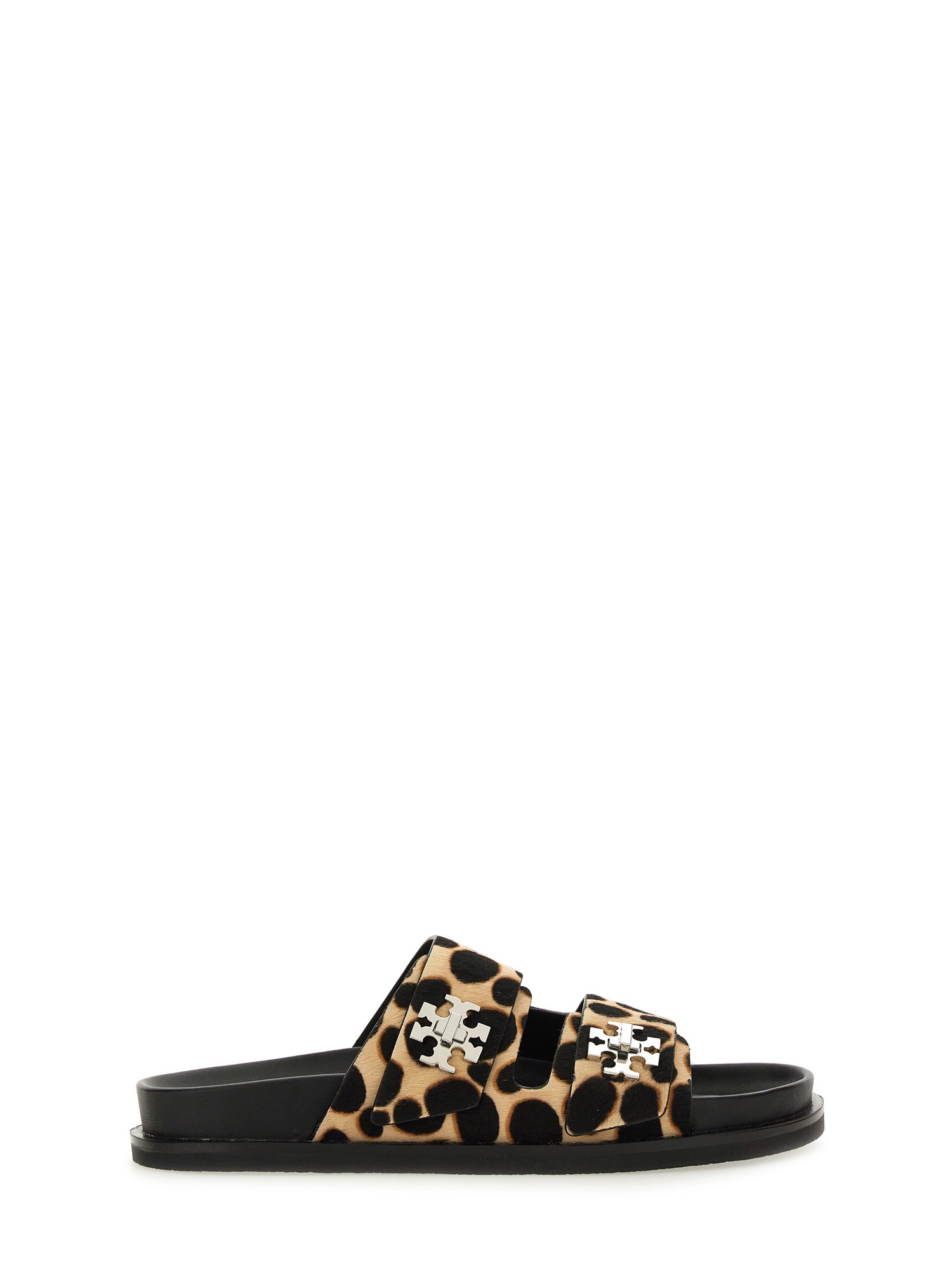 Tory Burch Sporty Slide Sandal With Twist Details Scarpe Basse Animalier In Animal Print