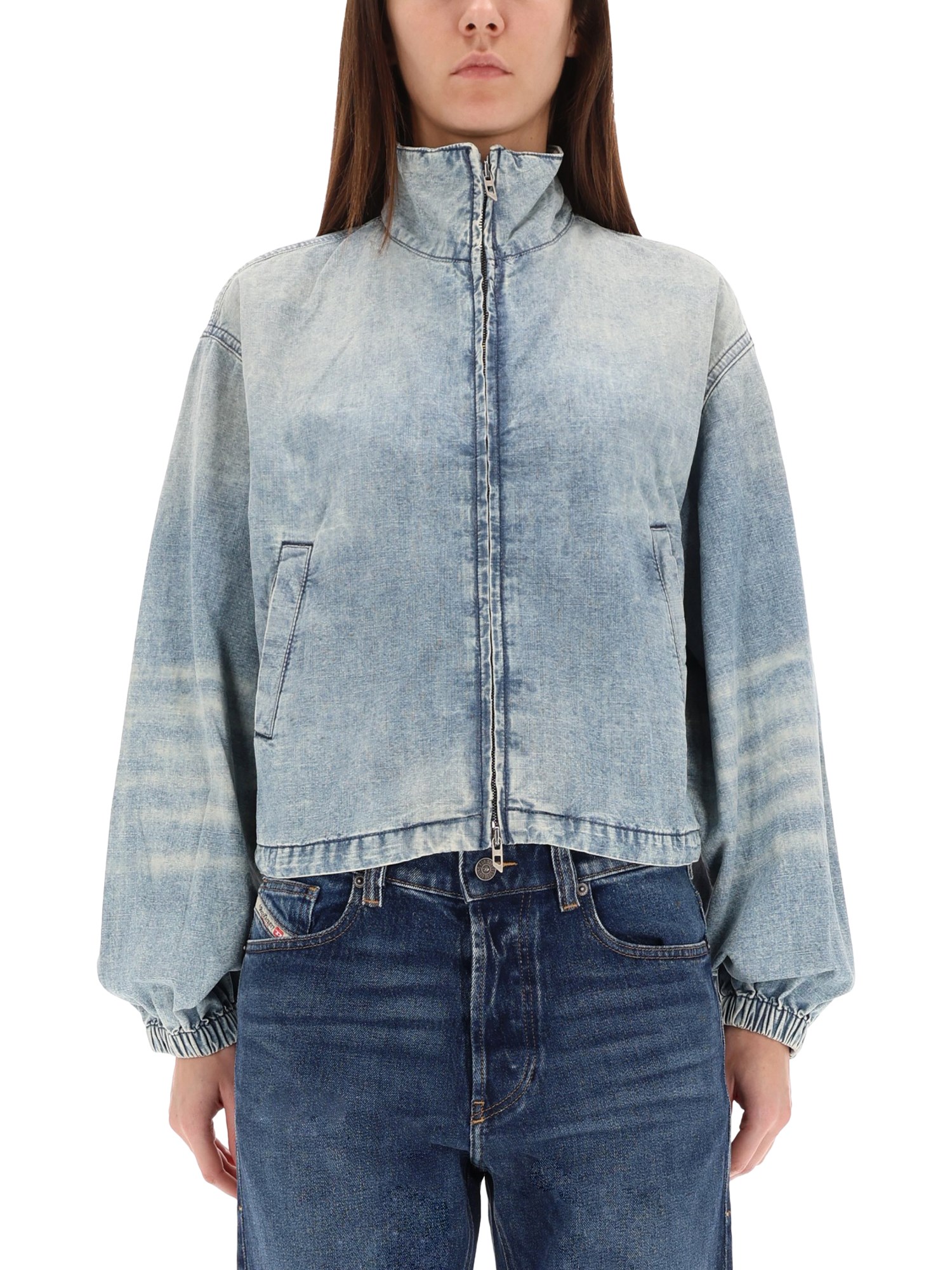 Diesel De-flowye-s Jacket In Blue