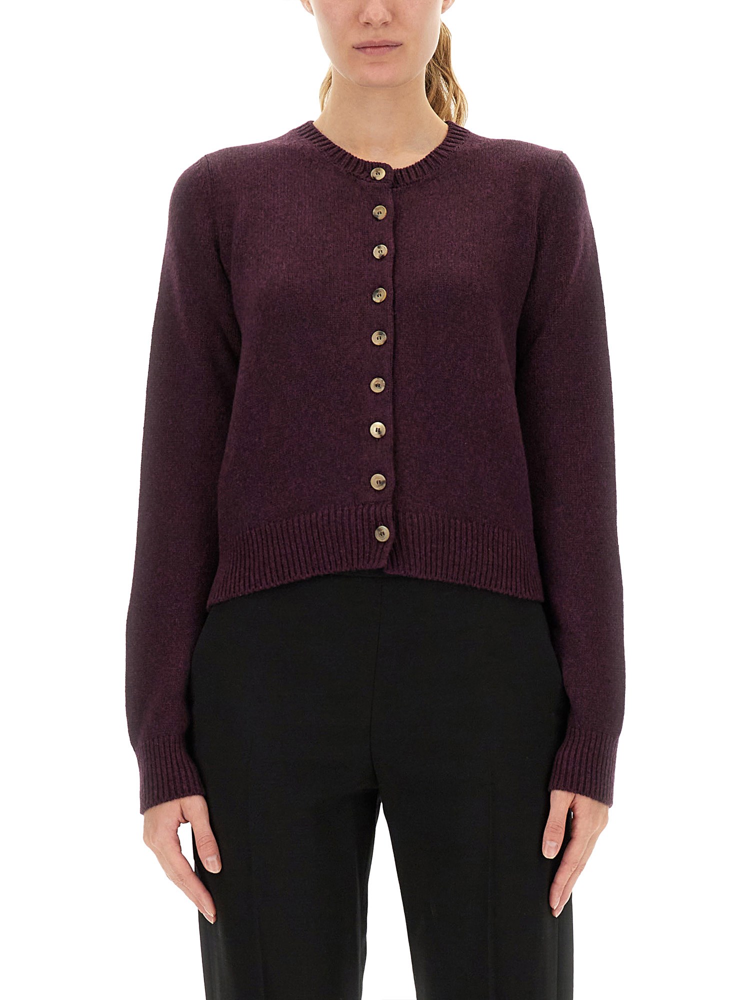 Khaite "everheart" Cardigan In Purple