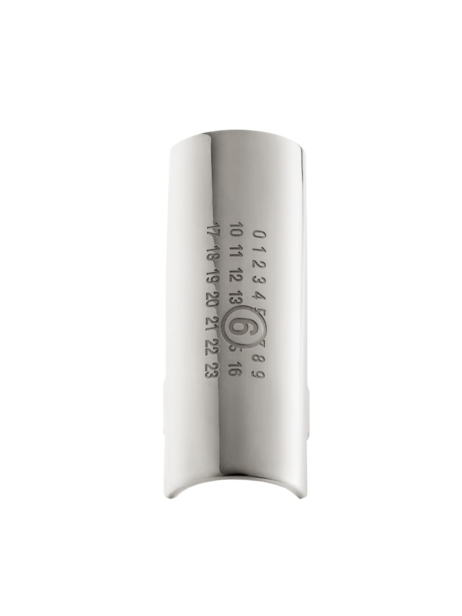 Mm6 Maison Margiela "numeric" Ring In Silver