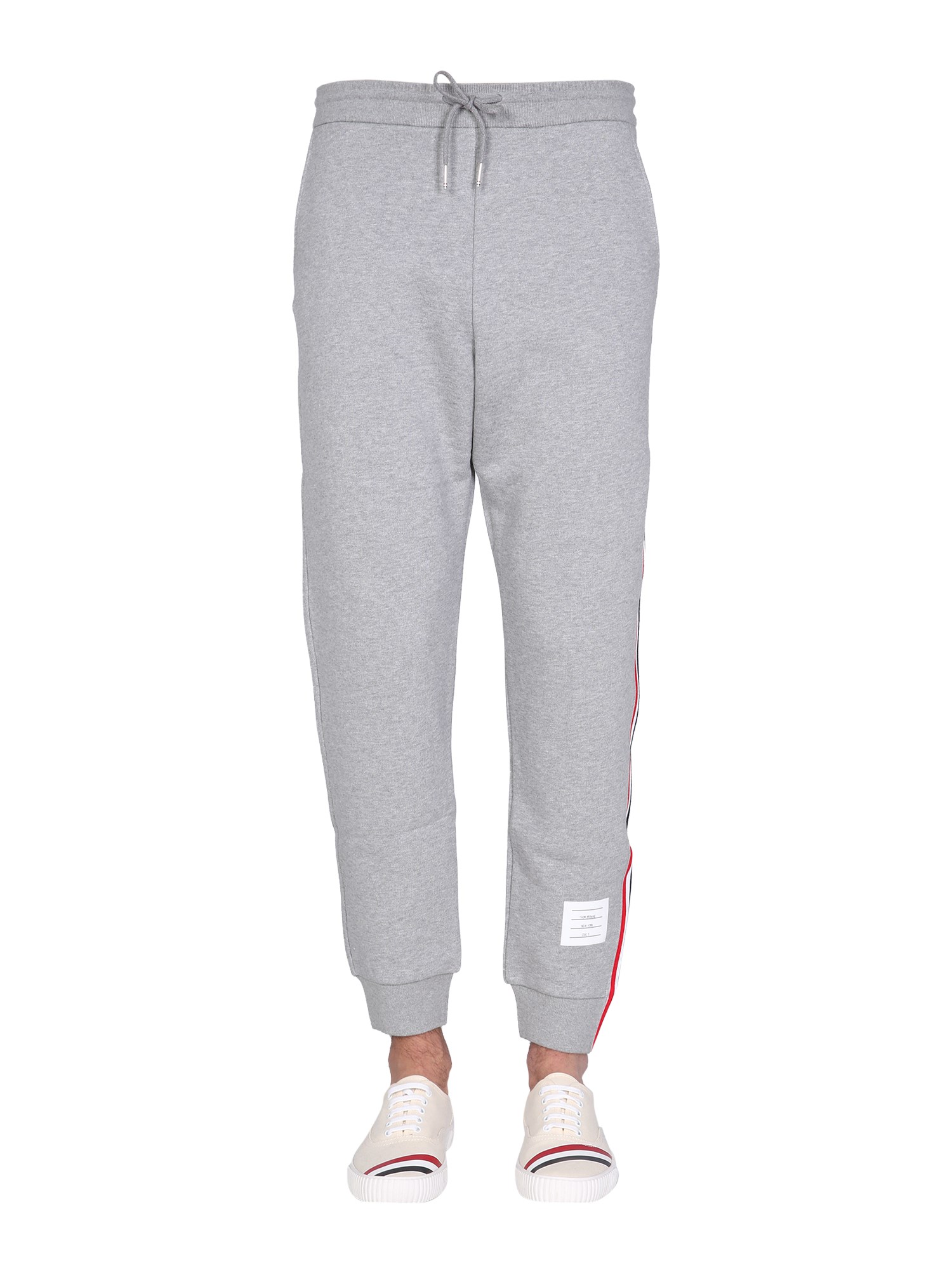 Thom Browne Gray Classic 4-bar Jersey Loopback Sweatpants
