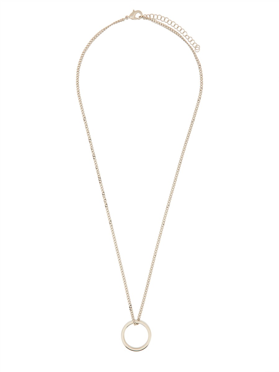 COLLANA CON ANELLO MINIMAL LOGO