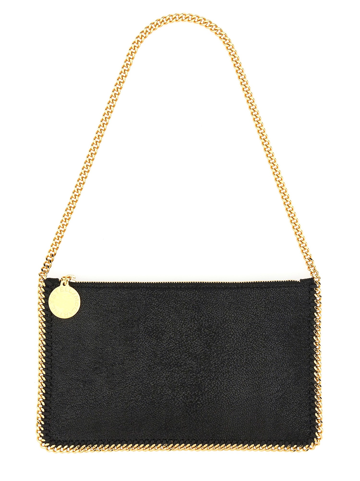 Stella Mccartney "falabella" Clutch Shoulder Bag In Black