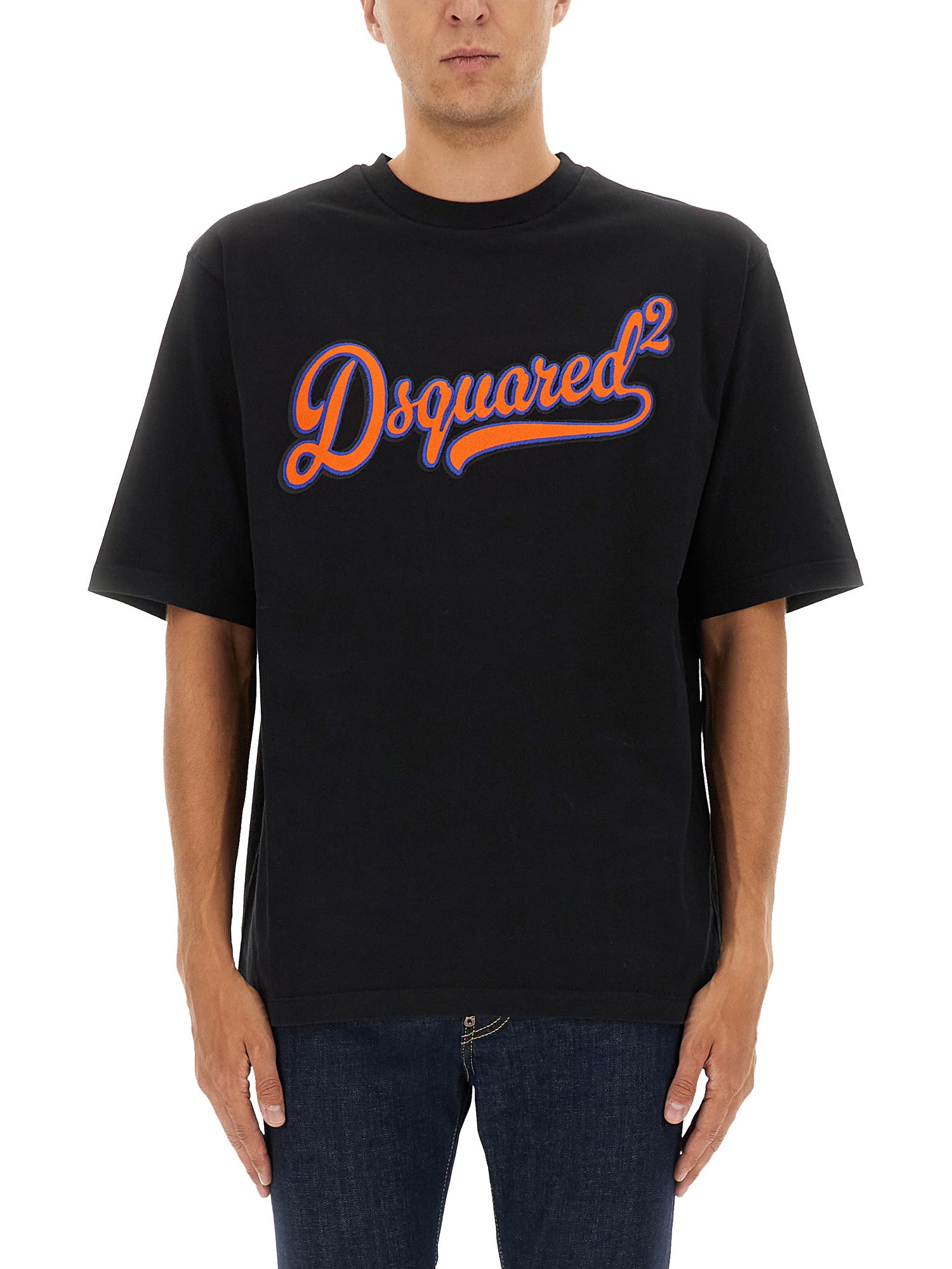 Dsquared2 Short-sleeved T-shirt In Black