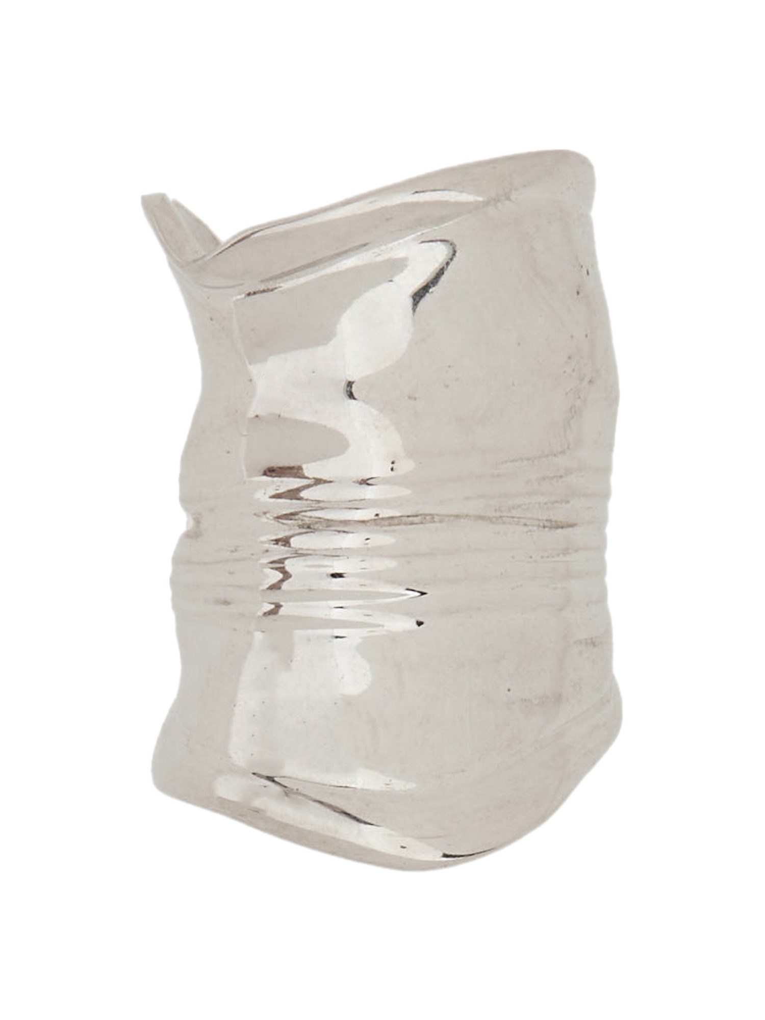 Jean Paul Gaultier "the Crushed Can" Earring In Metallic