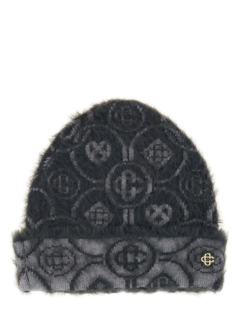 BERRETTO MONOGRAM IN MOHAIR