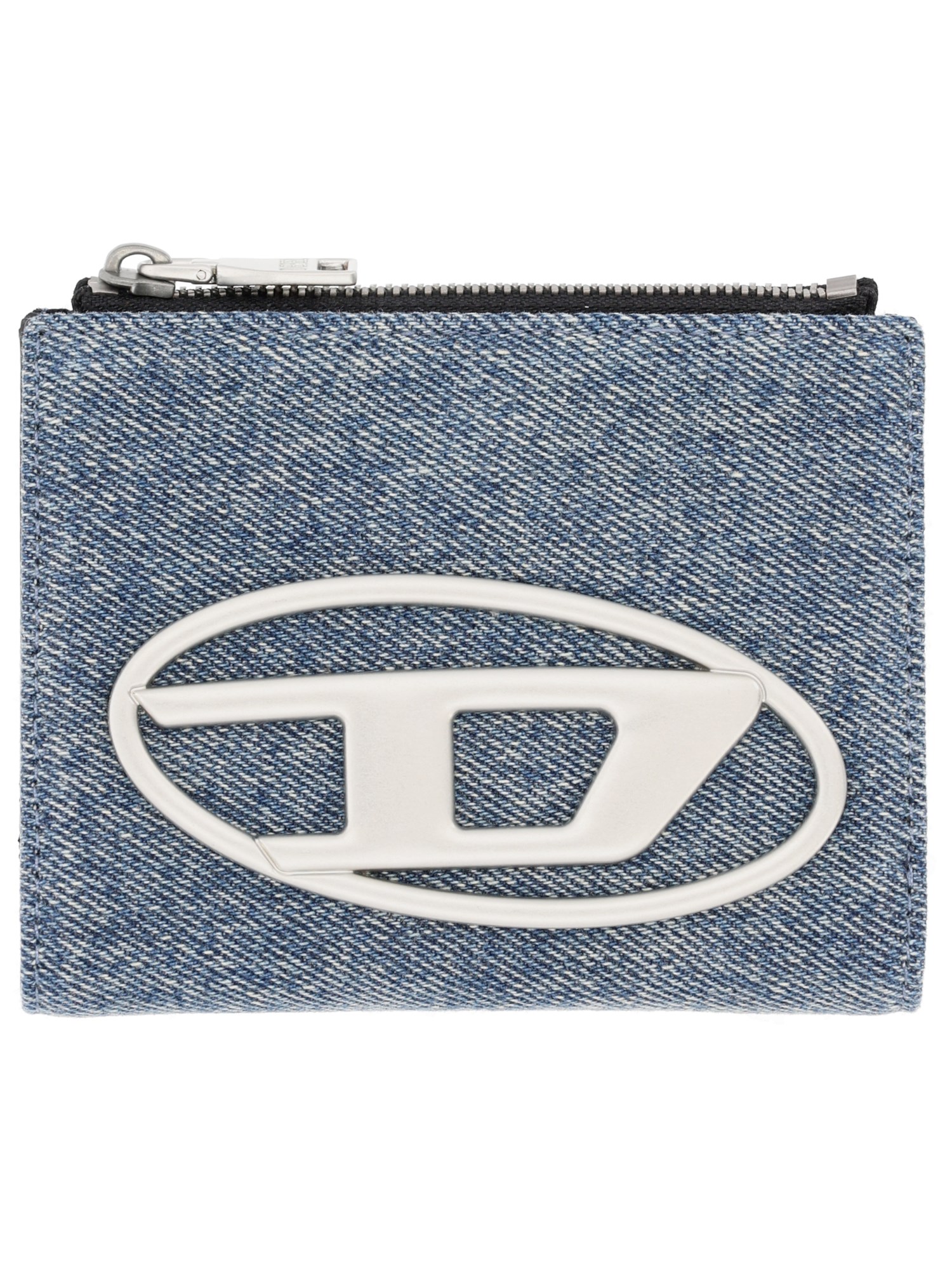 Diesel Wallet "1dr Bi-fold Zipper Ii" In Blue