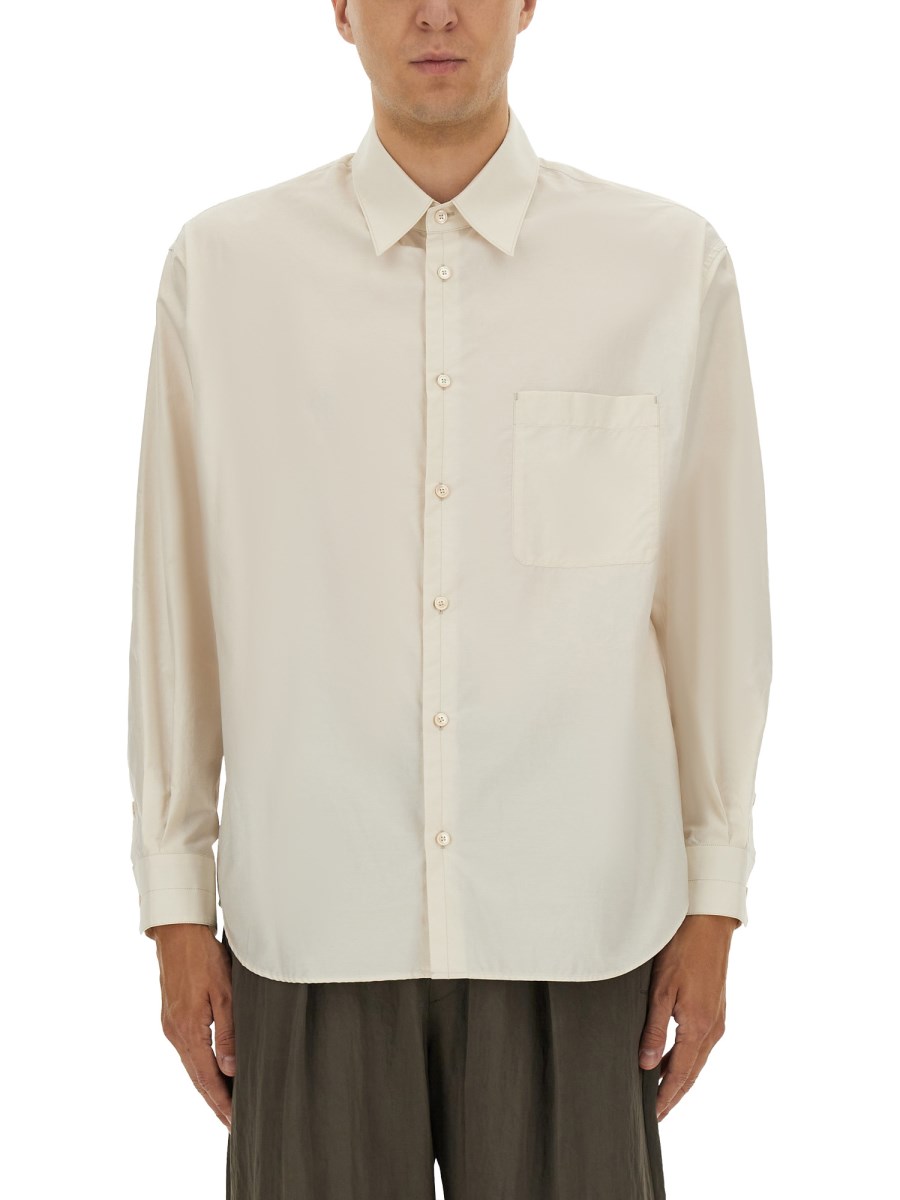 CAMICIA IN COTONE E SETA