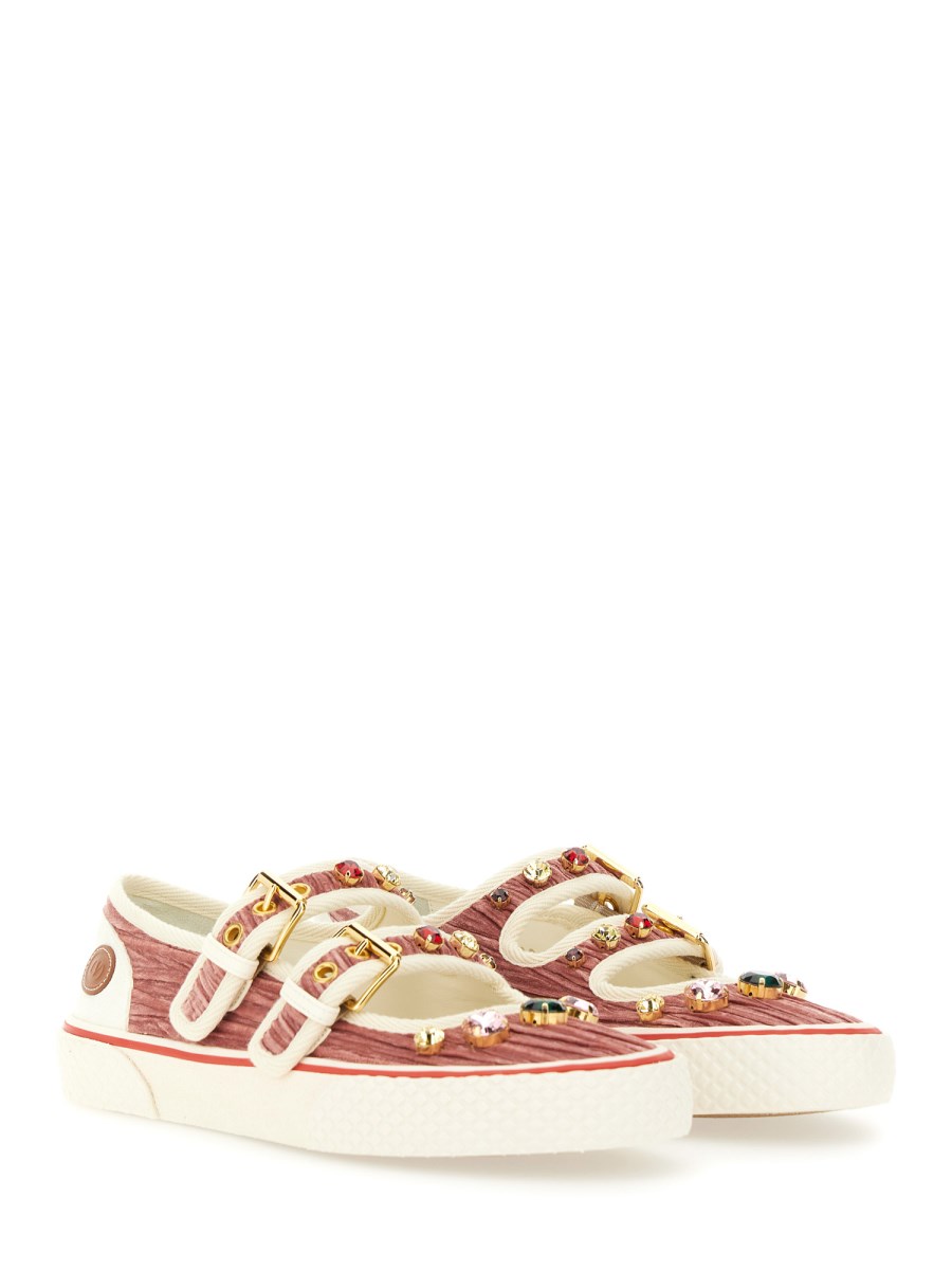 SNEAKER BALLERINA DOLLYBOARD IN VELLUTO