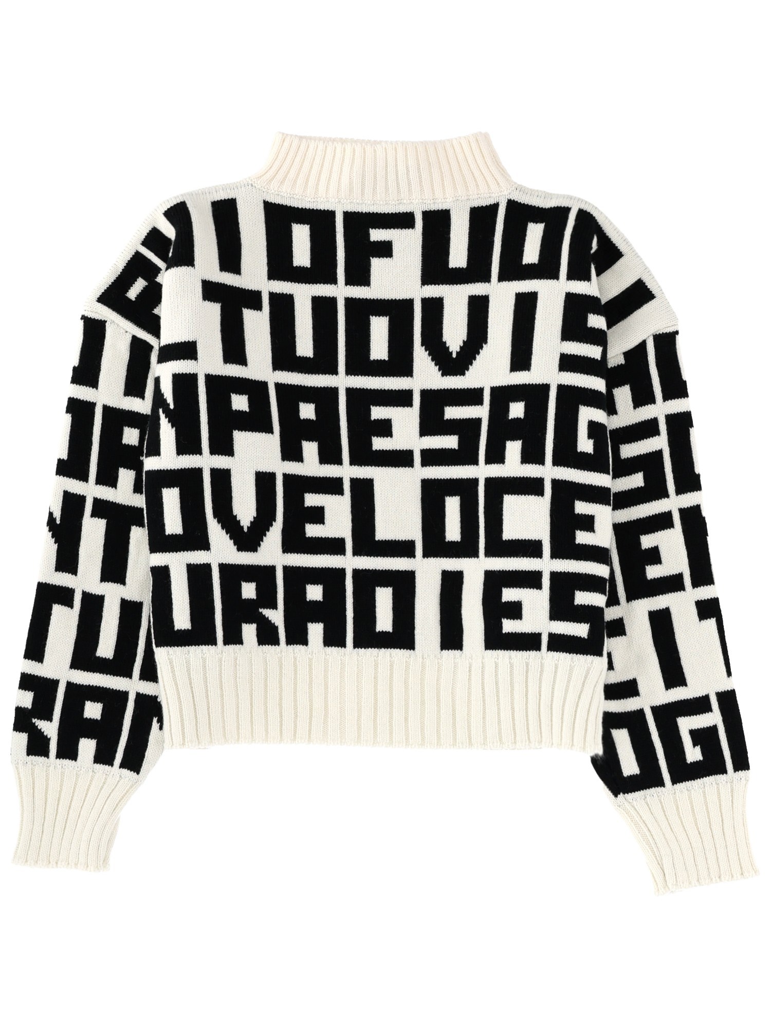 Msgm X Caterina Frongia" Lettered Sweater In Black