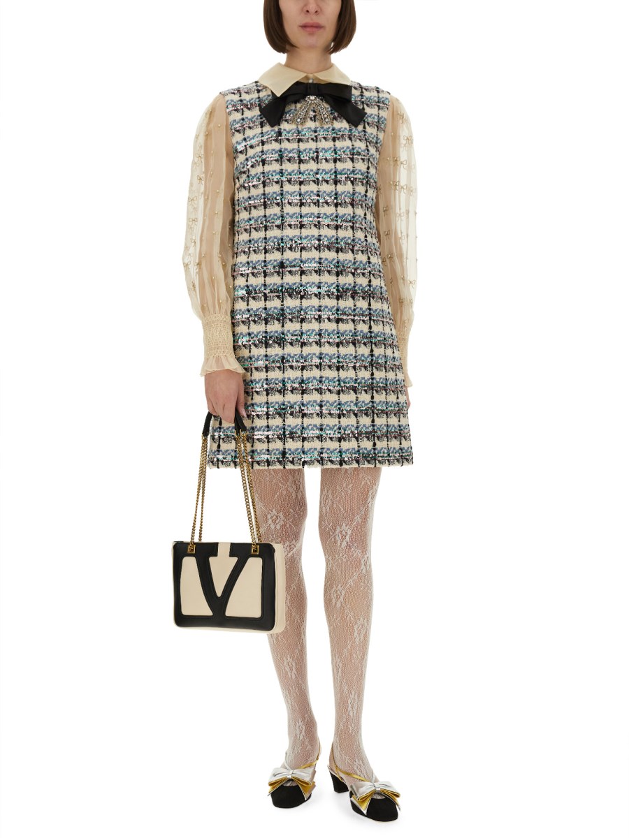 ABITO IN TWEED RICAMATO