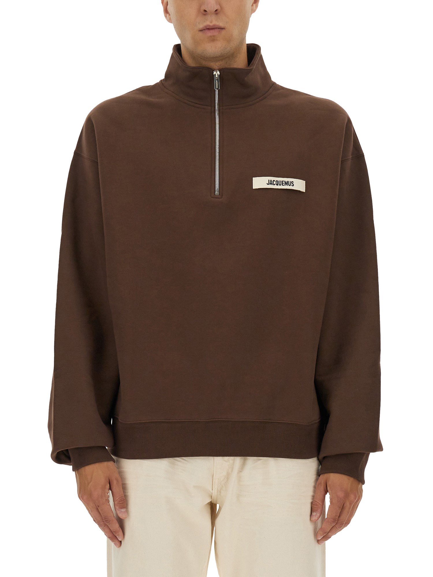 Jacquemus Le Camionneur Gros Grain In Brown