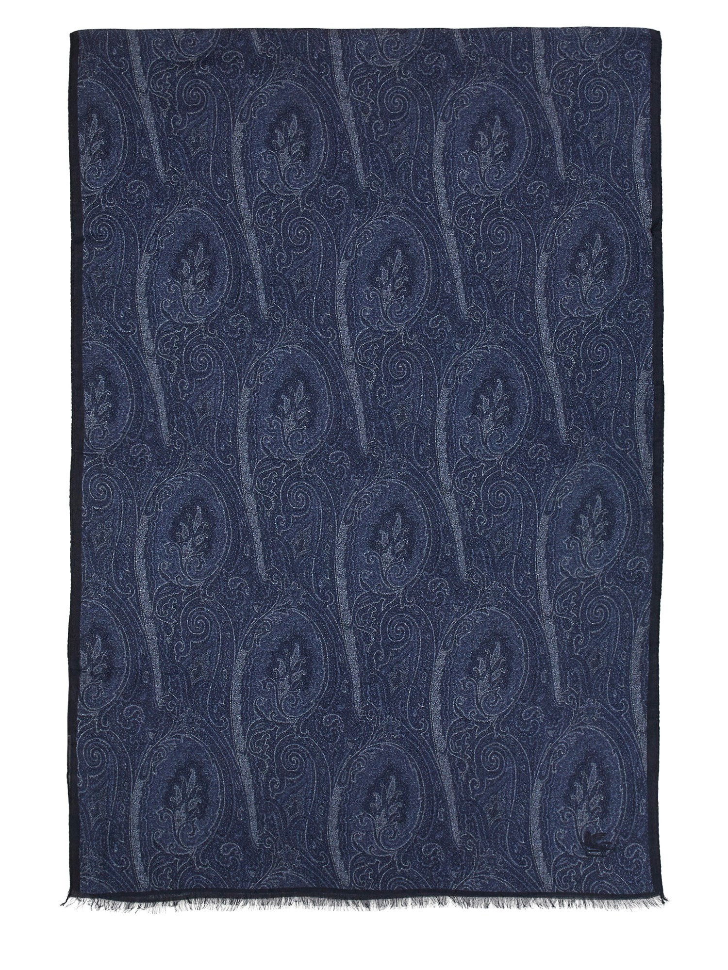 Etro "paisley" Scarf In Blue