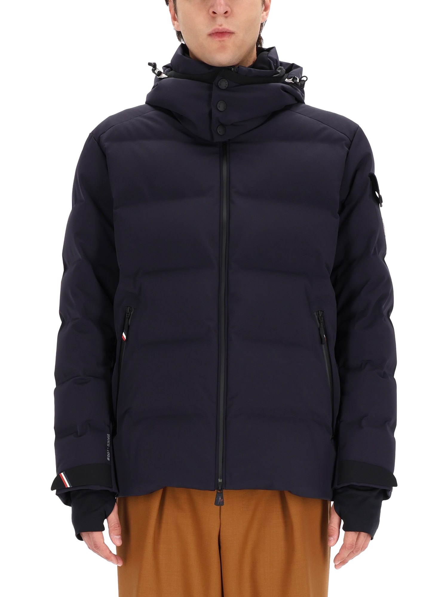 Moncler Grenoble Ski Jacket Montgetech With Hood In Blue