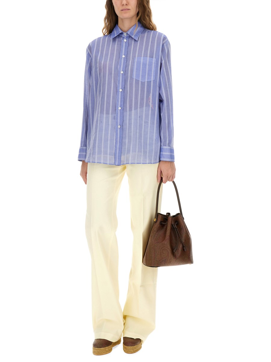 CAMICIA IN COTONE A RIGHE