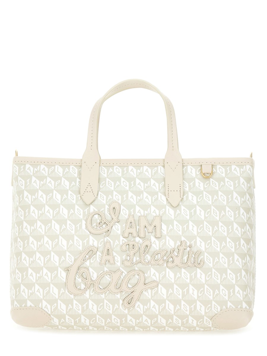 BORSA TOTE XS CON MOTIVO I AM A PLASTIC BAG