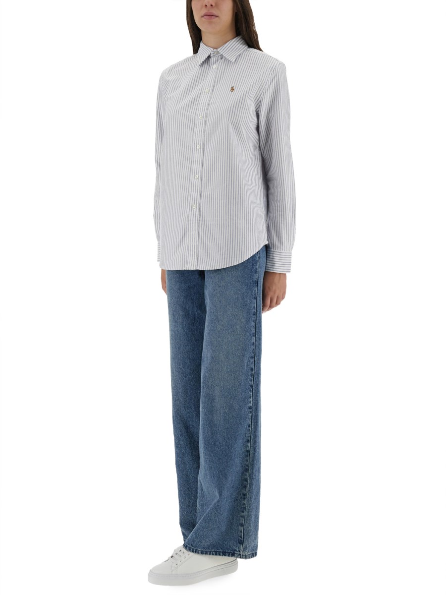 CAMICIA OXFORD A RIGHE 