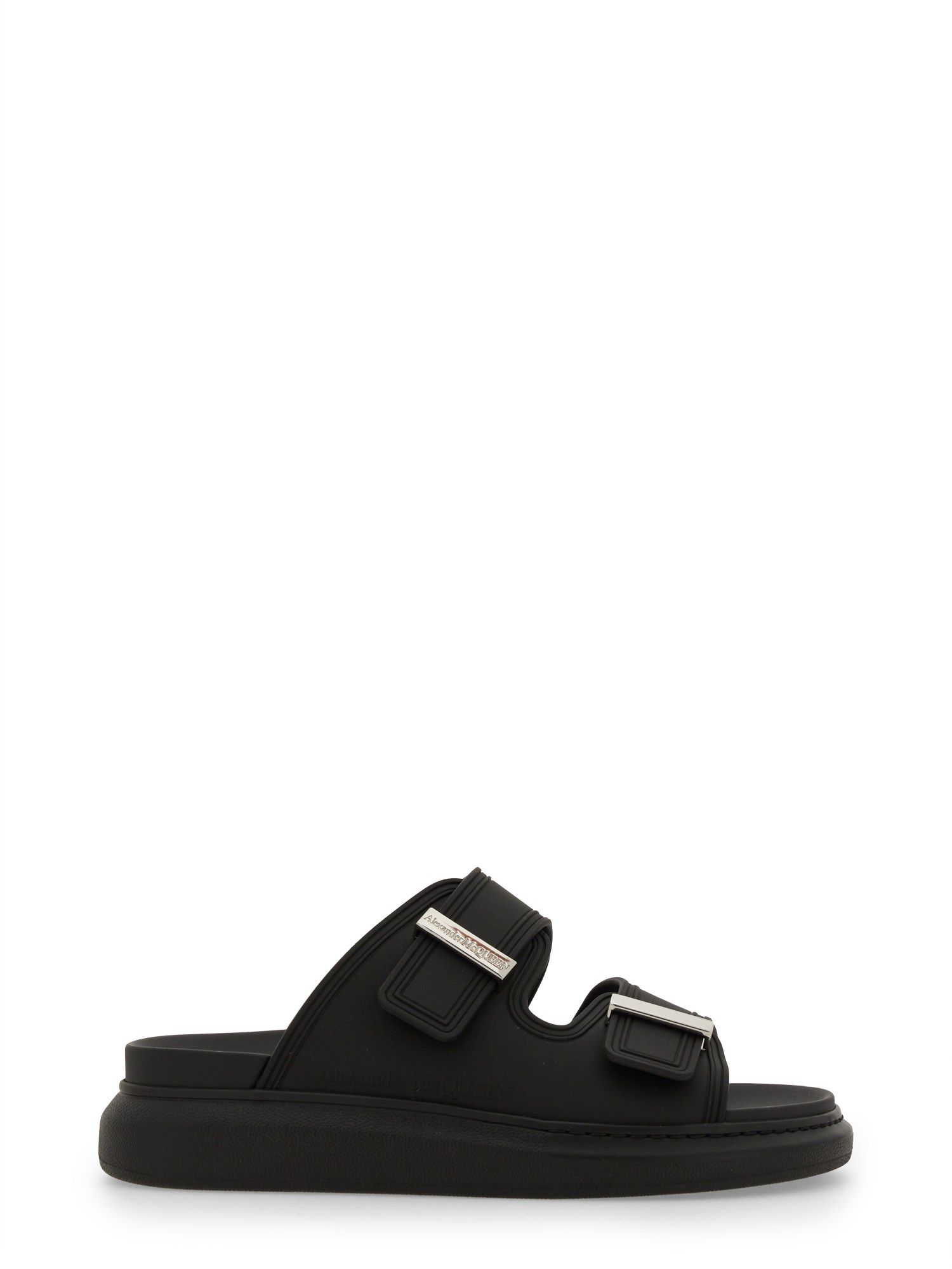 Alexander Mcqueen Oversize Hybrid Sandal In Black