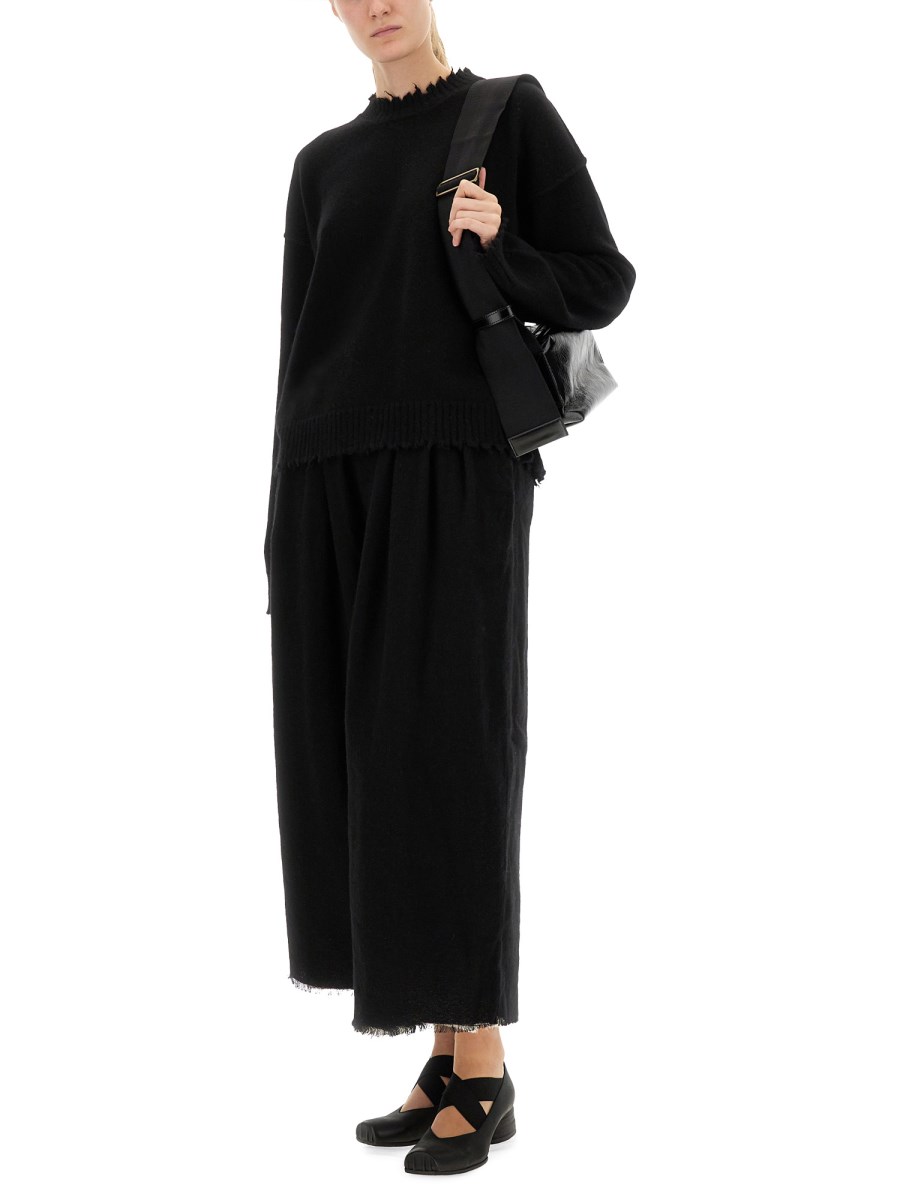 MAGLIA IN CASHMERE CON FRANGE