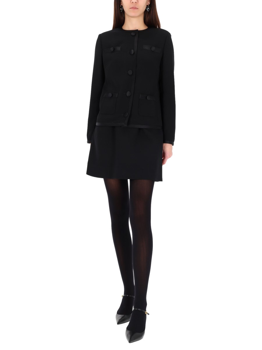 GIACCA MONOPETTO IN DOUBLE CRÊPE