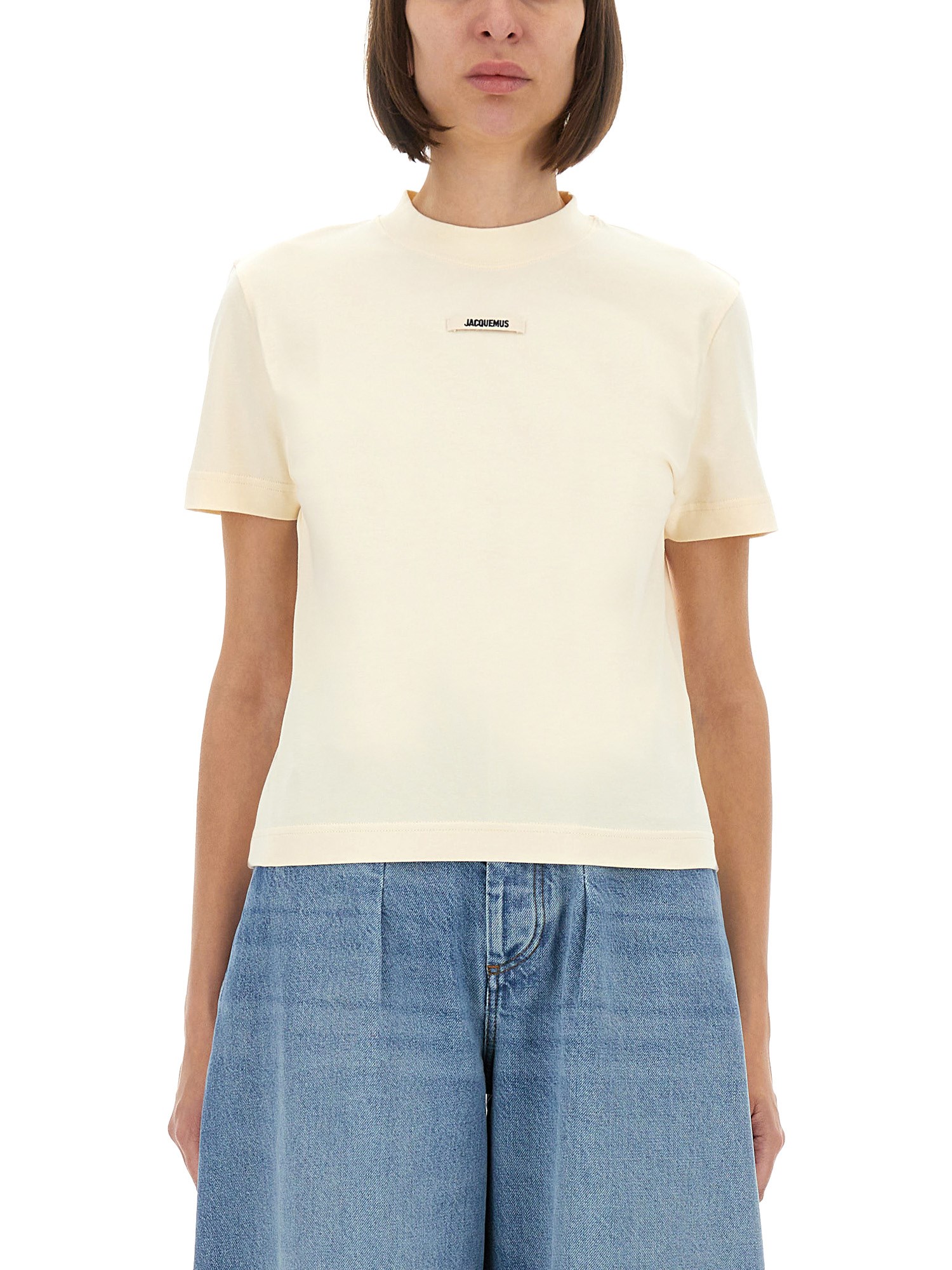 Jacquemus The Grosgrain Shirt In Beige