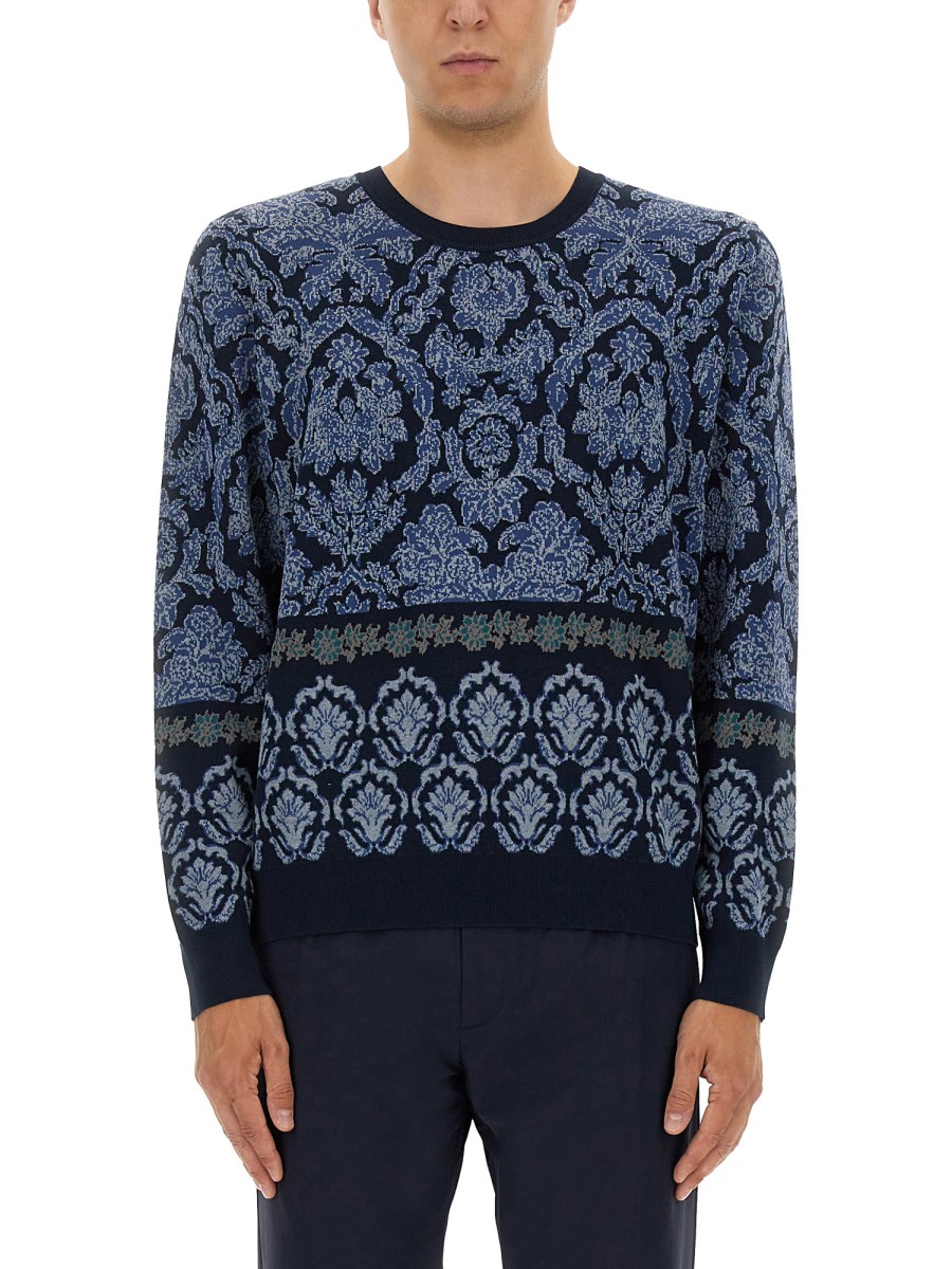 MAGLIA IN COTONE JACQUARD