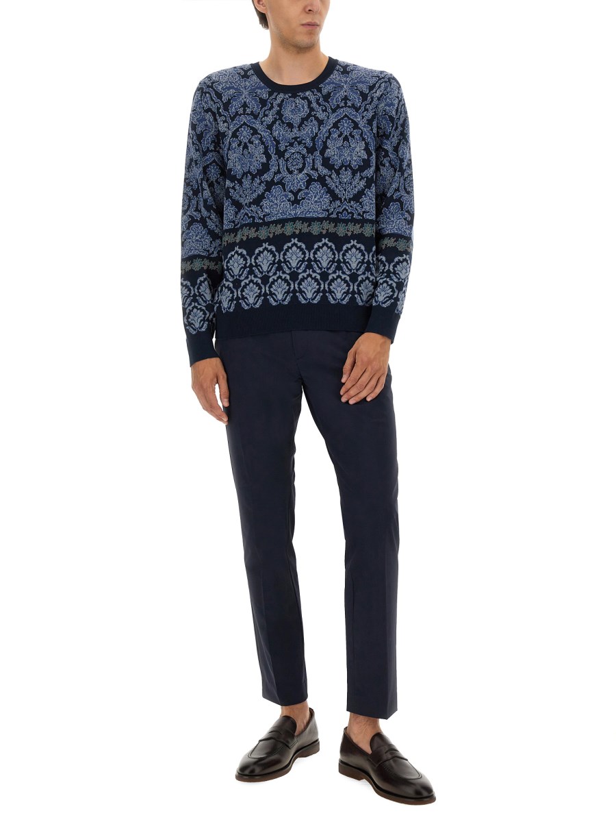 MAGLIA IN COTONE JACQUARD